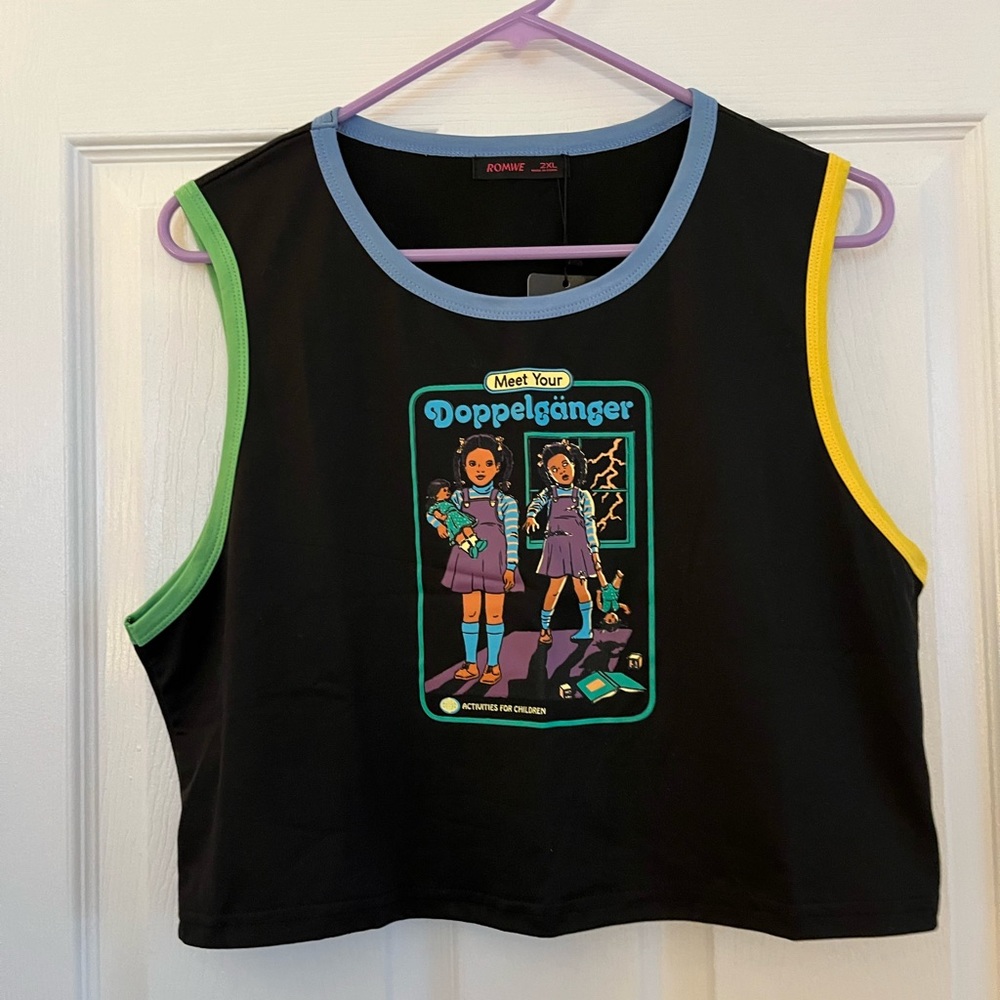 Romwe Cropped Tank